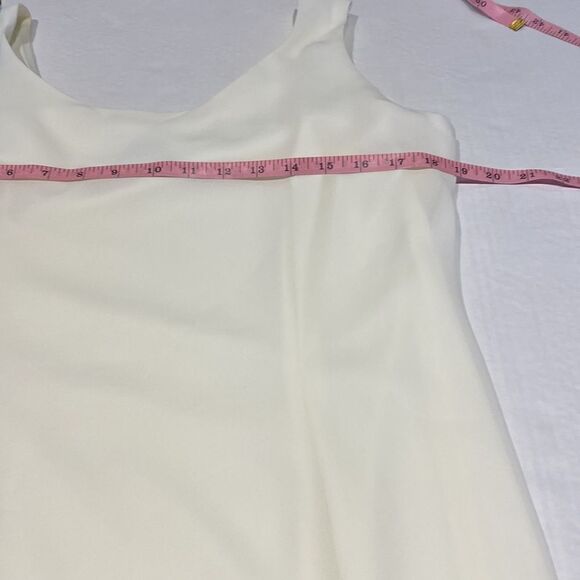 Ivory color 2piece slip dress with lace bottom size 12 by Jeffery & Dara - Picture 10 of 12